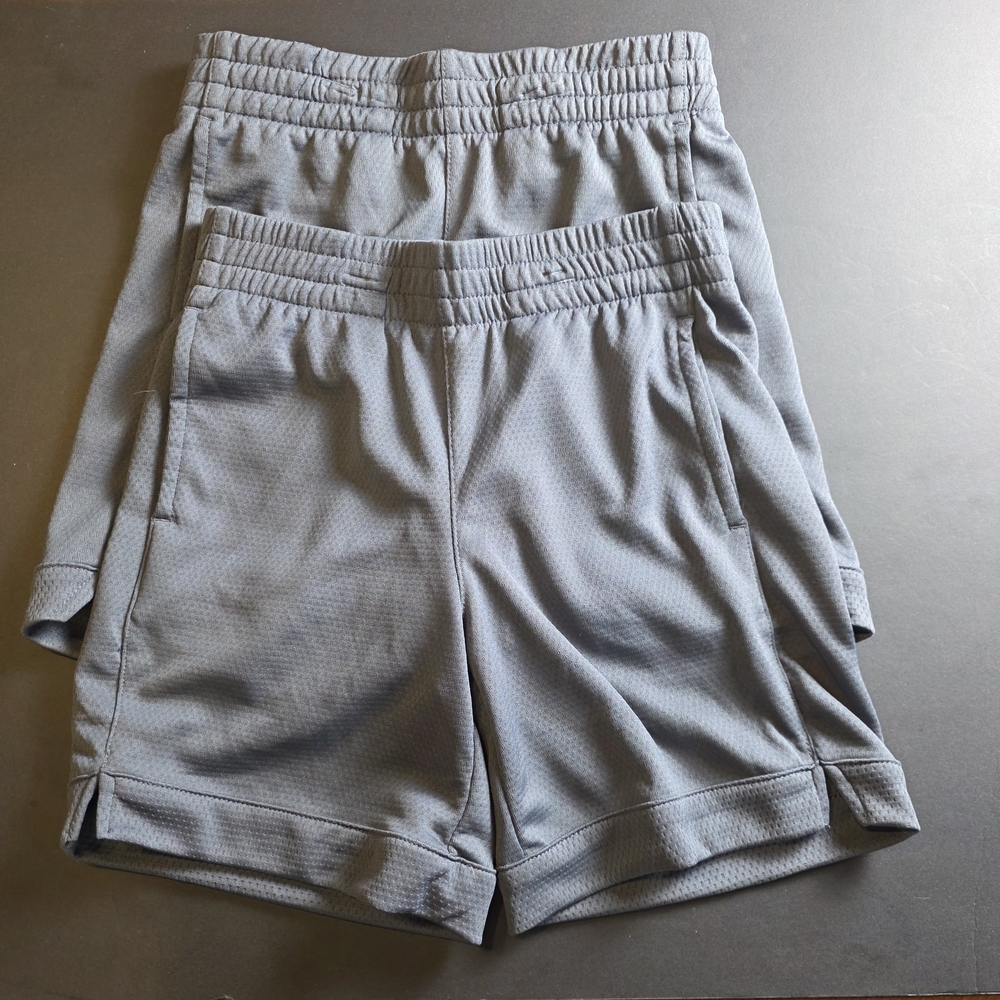 Kids Athletic Shorts - Light Gray - Unbranded